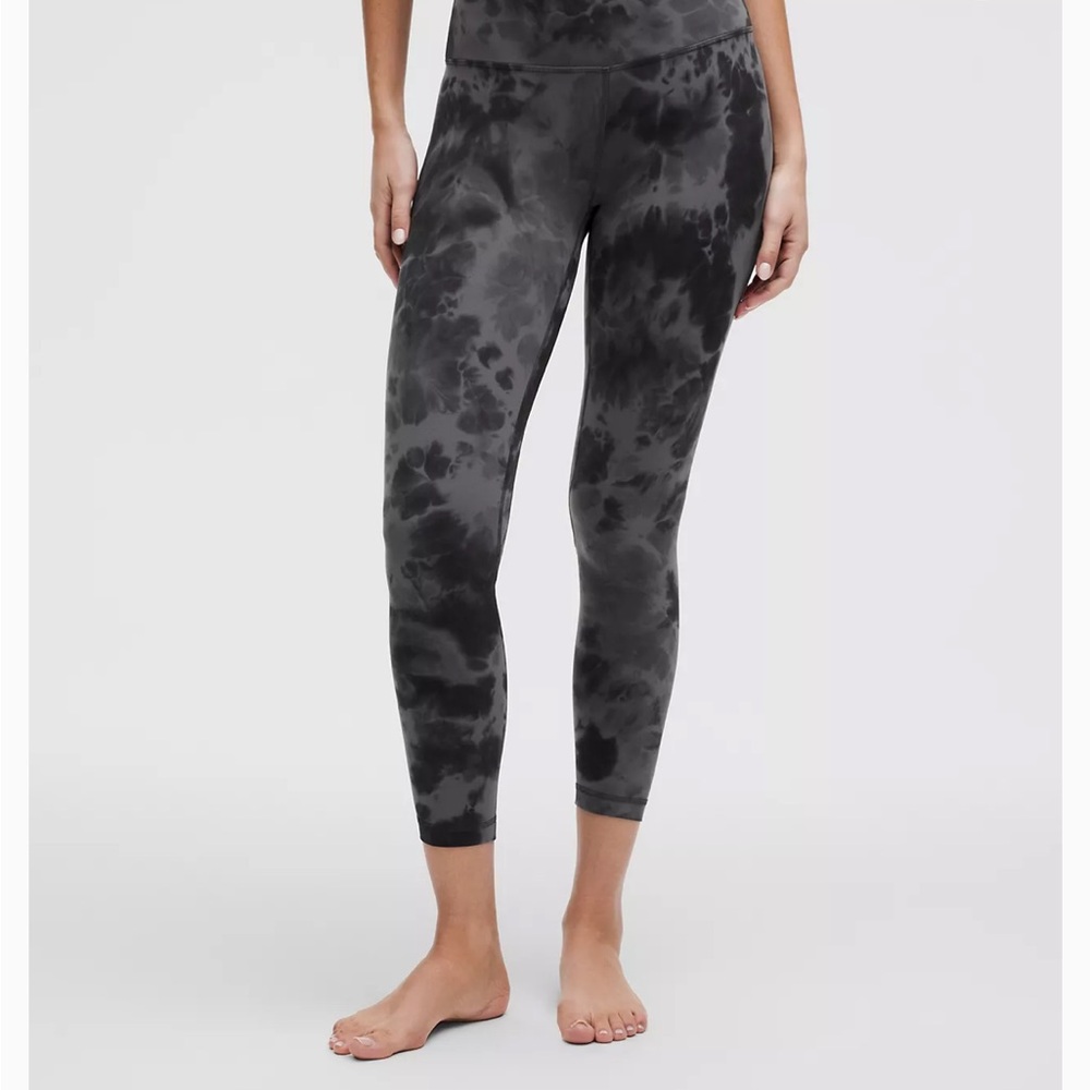 lululemon athletica Charcoal Tie-Dye Leggings